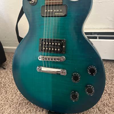Gibson Les Paul Futura (120th Anniversary, USA Made) 2014 - Pacific Blue finish with flame top image 1