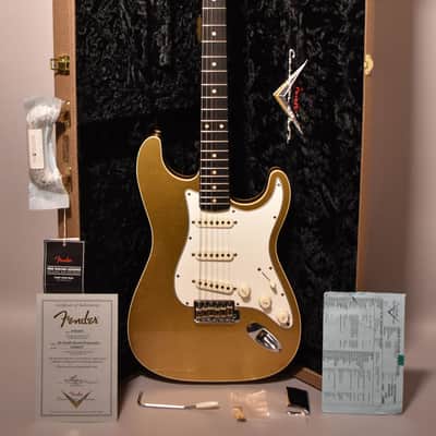 2021 Fender Custom Shop LTD GC Double Bound Stratocaster Journeyman Relic Aztec Gold w/OHSC image 1