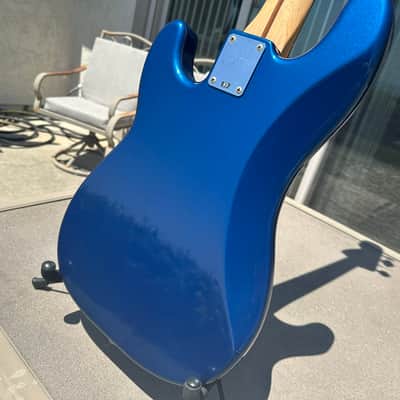 Video! Custom Fender Standard Precision Bass Blue image 13