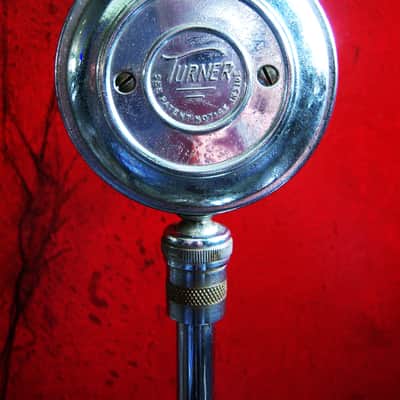 Vintage RARE Turner TC-5 crystal microphone Hi Z w period stand Brush Shure Astatic D104 Electro Voice image 11