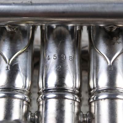 M. Koriot Vintage United States France Bb Silver Trumpet with Hardshell Case image 8