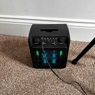 RockJam SingCube RJSC02-BK Bluetooth Karaoke Machine - Mic & Stand Included, No Charger image 3