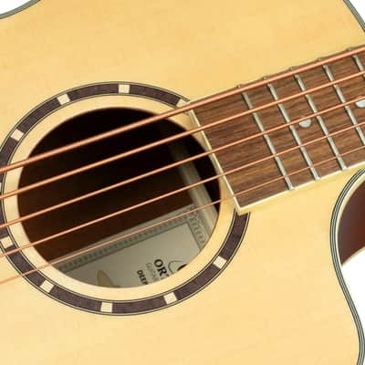 Ortega D7CE-5 - Acoustic Electric 5-String Bass Medium Scale Ortega Spruce Mahogany Cutaway image 13