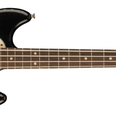Fender JMJ Road Worn Mustang Bass - Black image 7