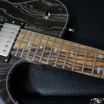 Knaggs Guitars Kenai Swamp Ash in Dark Side Drift with Pale Moon Ebony Fretboard & Navajo Sun Inlays image 11