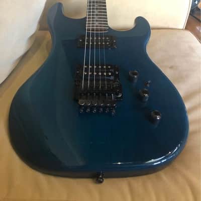 1986 Kramer American Pacer Guitar W/OHSC Trans Blue image 4