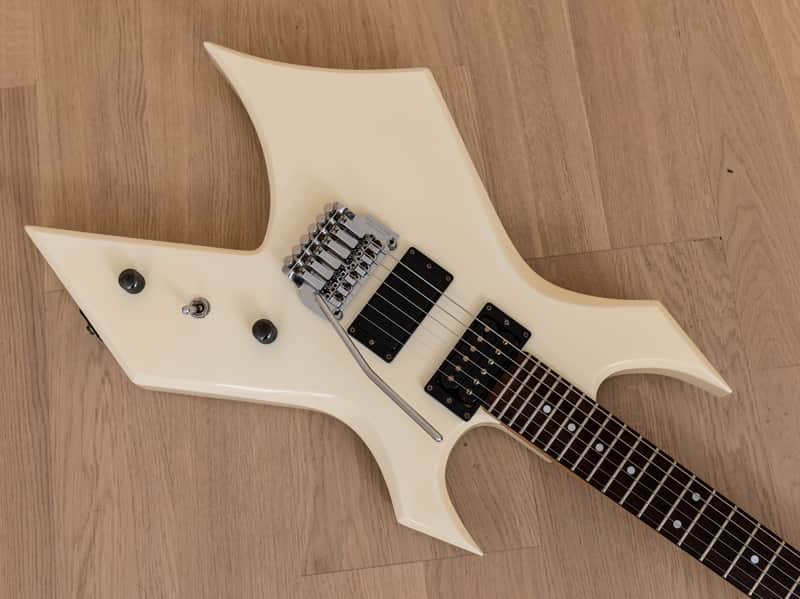 1986 BC Rich Warlock Vintage Electric Guitar White w/ Floyd Rose