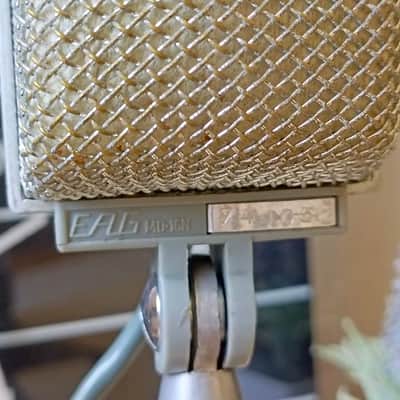 rear BEAG dynamic microphone EAG MD-16N (akg D12 type) 1970s XLR with stand image 15