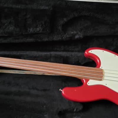 Fender 79 P-BASS USA neck With Stereo JAZZ Body 1979 Red image 7