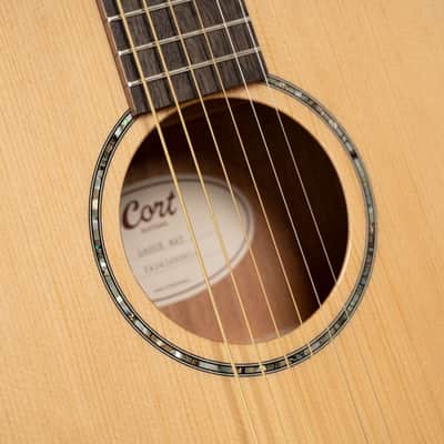 Cort L60BK Luce Series L60 Orchestra Cutaway Acoustic Electric Guitar - Natural Gloss (L60CENAT-U) image 6