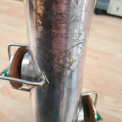 Buesher True Tone Low Pitch Tenor Vintage 1920's - Silver image 7