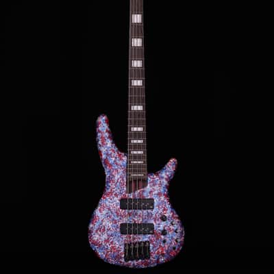 Ibanez SR5A250 SR Premium 5-String Electric Bass - Red, White and Blue image 5