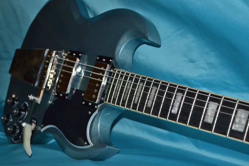 Epiphone SG Custom Pelham Blue with Maestro Tremolo | Reverb