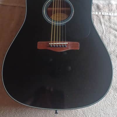 Mitchell D120 Dreadnought Acoustic Guitar Regular Black image 3