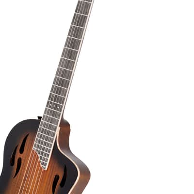 Ortega RTPDLX-ACA TourPlayer Series Solid Okoume Body Slim Neck Nylon 6-String Acoustic-Electric Guitar w/Gig Bag image 8