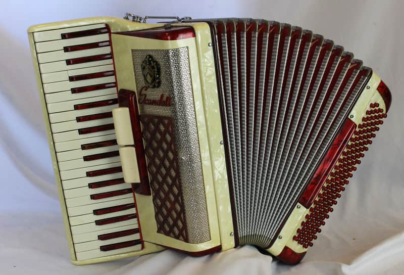 8204 - Candy Stripe Scandalli 322/61 Piano Accordion LM 41 120 image 1