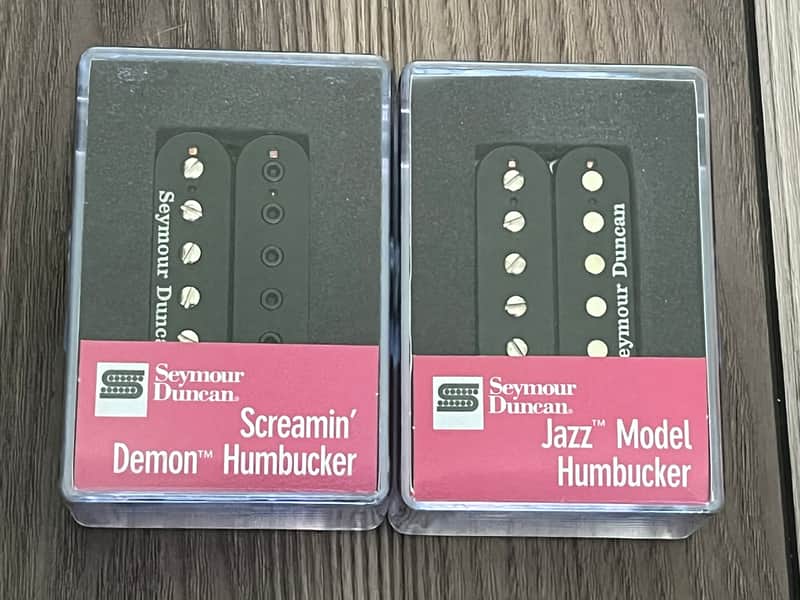 Seymour Duncan SH-12 Screamin' Demon / SH-2N Jazz Neck Black Pickup Set image 1