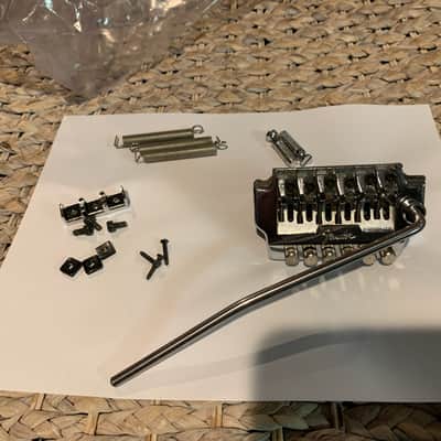 Fender Japan Contemporary Stratocaster Fine Tuning Tremolo Bridge w/ String Lock 80s - Chrome image 1