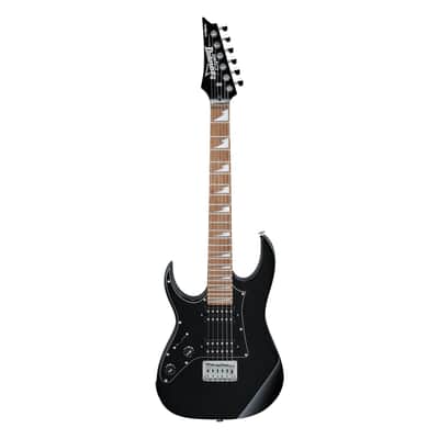 Ibanez GRGM21L-BKN miKro Series Left Handed Electric Guitar, Black Night image 3