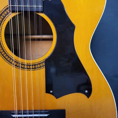 Vintage RARE 1970 Sears Roebuck by Harmony Model H1277 12 String Acoustic Guitar NY Neck Reset Pro Setup Original Soft Shell Case image 4