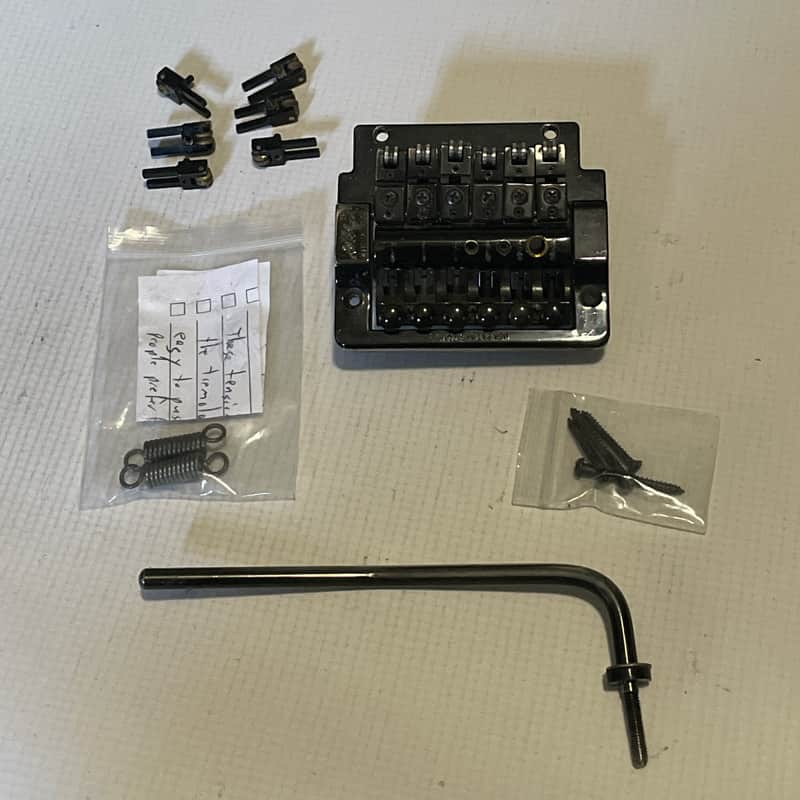 1986 Kahler 2300 Flatmount Tremolo Bridge Black