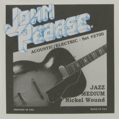 John Pearse Strings Acoustic/Electric Guitar Nickel Wound Jazz Medium, .012 - .052 ,2700 image 1
