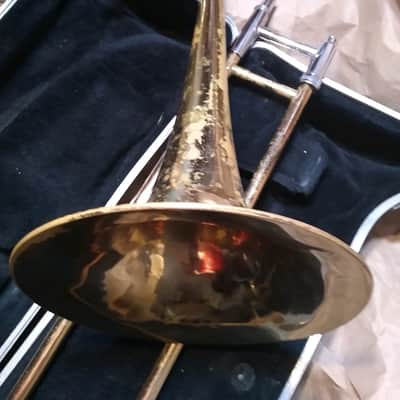 Blessing Scholastic Tenor Trombone. Made in USA. Brass w/ case mouthpiece image 8