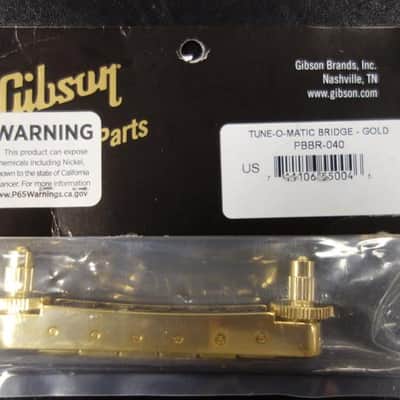 Gibson PBBR-040 Nashville Tune-O-Matic Bridge (Gold) image 3