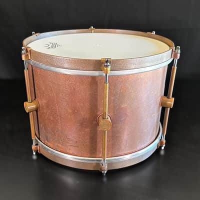 A&F Drum Co. Raw Copper Bop Drum Set (12/14/18) 2025 - Copper Patina image 8