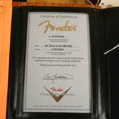 Fender Custom Shop '59 Telecaster Custom Relic Maple Neck Wide Fade Chocolate 3-Colour Sunburst CZ573805 image 12