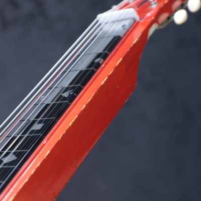 National Dynamic Lap Steel Red & White 6-String Electric Lap Steel Guitar w/Case image 18