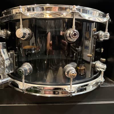 DW DDAC0814SSSM Design Series Limited Edition 8x14" 20-Lug Acrylic Snare Drum 2020 - Smoke image 2