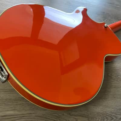 Ibanez AGR63 Hollow Body Electric guitar w/ Bigsby, Vibramate & Gigbag - Gretsch Orange - Gibson wiring harness UPGRADE image 7