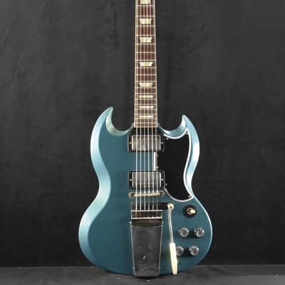 Gibson Murphy Lab 1964 SG Standard With Maestro Vibrola Pelham Blue Light Aged image 2