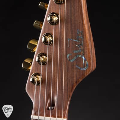 Suhr Standard Carve Top Pau Ferro Neck - Faded Trans Charcoal Burst image 7