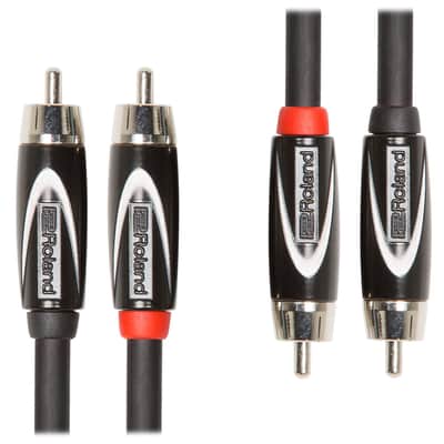 Roland: Black Series Cable - Dual RCA to RCA / 5 ft. (RCC-5-2R2R)