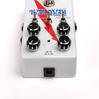 Pigtronix Bob Weir's Real Deal Acoustic Preamp 2010s - White/Red/Blue image 3