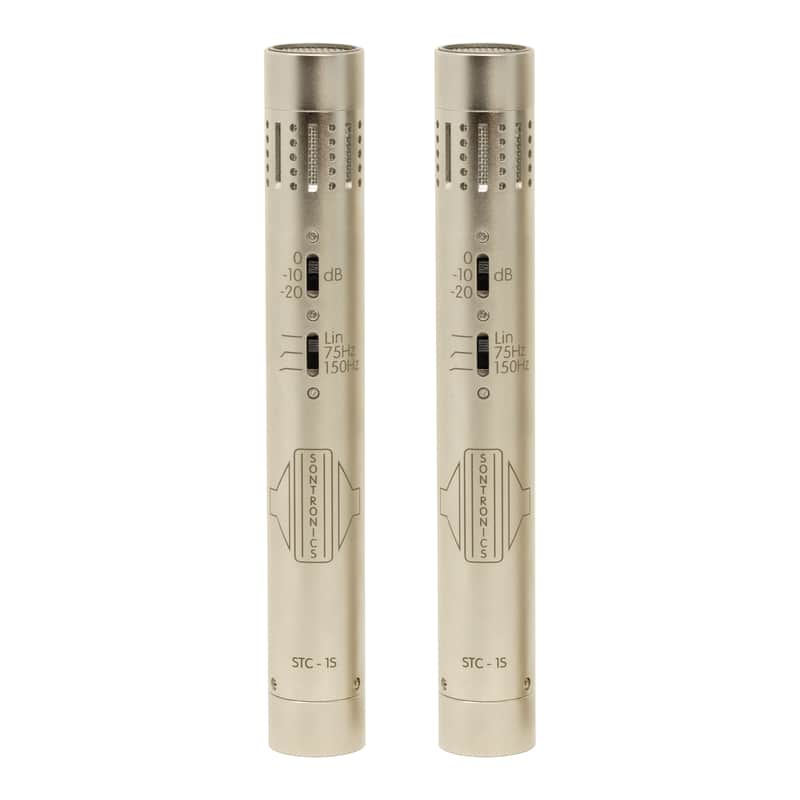 Sontronics STC-1S | Matched Stereo Pair of Condenser Microphones. Silver. New with Full Warranty! image 1