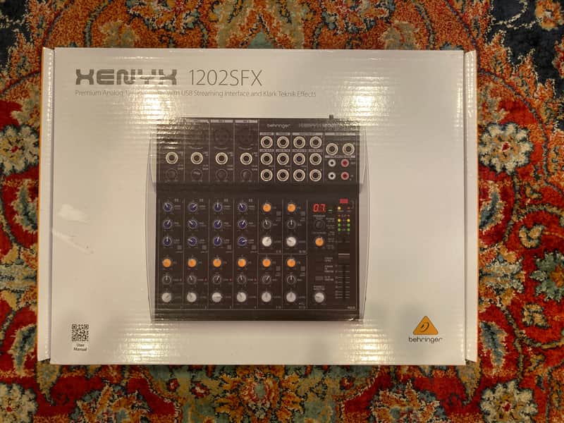 Behringer Xenyx 1202SFX 12-Channel USB Streaming Mixer 2023 - Present - Black image 1