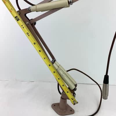 Vintage Metal LUXO Desktop Microphone Stand w/ Articulating Swing Arm & XLR image 15