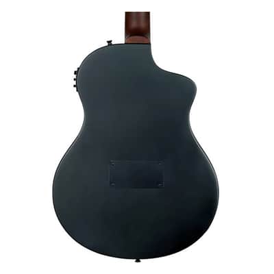 Ortega Guitars RTPSTD-SBK-L TourPlayer LH A/E Nylon - Satin Black - Open Box image 7