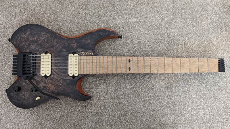 Custom USA 7 string Headless Kiesel Vader with Hipshot/Kiesel Tremolo System (2017) image 1