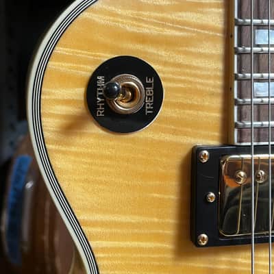 LP Style Electric Guitar - Gold Hardware W/ Flamed Maple Top image 8