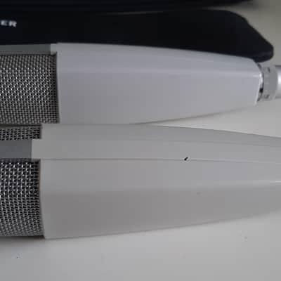 Set of 2x Sennheiser MD 421-N Cardioid Dynamic Microphones 1960s - 1980s - White image 10
