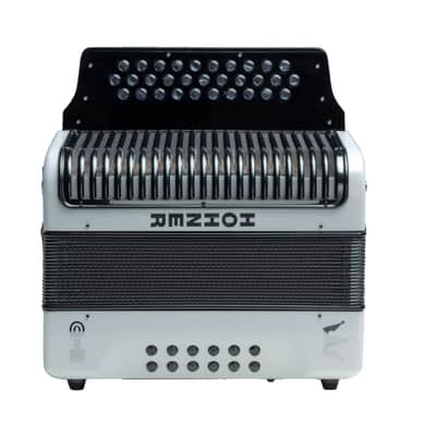 Hohner Corona C-II Accordion GCF White Rainbow (C-II GCF WHRB) image 6