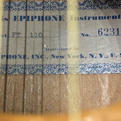 Epiphone Brad Whitford’s Aerosmith 1951, FT110 Authenticated (#34) 1951 Natural image 13