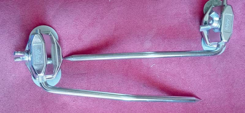 Ludwig Bass Drum spurs Early 70's - Chrome image 1