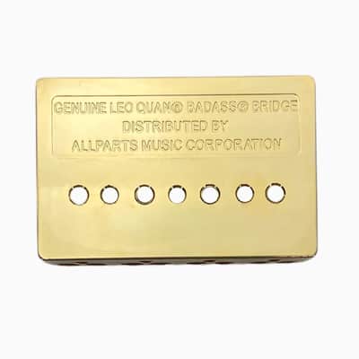 NEW Leo Quan® Badass® Bass III BRIDGE for Fender Precision Jazz GROOVED - GOLD image 2
