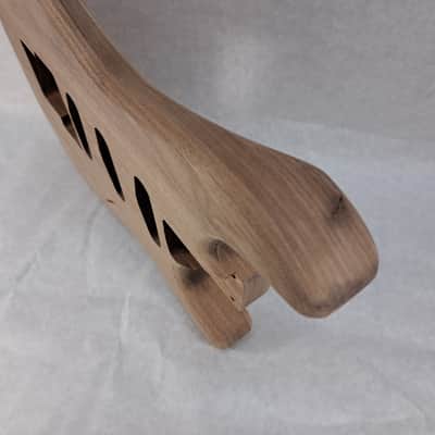Unfinished Walnut SSS guitar body - for Fender Strat Stratocaster neck Floyd Rose J1991 image 8