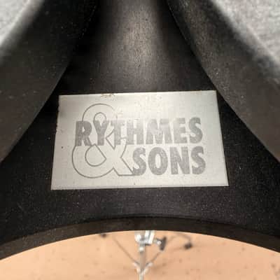 Rythmes & Sons "Cool Drum" Trio 6" Composite Percussion Tom Set with Stand (Made in France) image 2